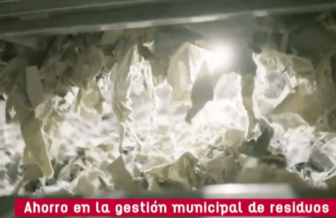Shredded textile residue
