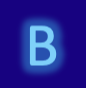 Big letter B